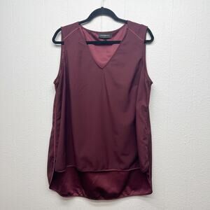 Lane Bryant Burgundy Sleeveless Blouse